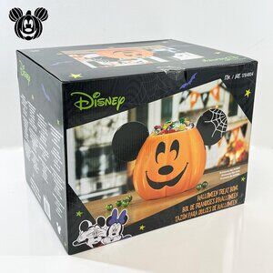 2024 Disney Mickey Mouse Halloween Jack O' Lantern Candy Treat Bowl